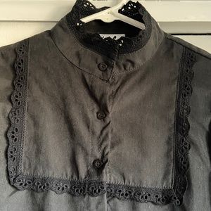 Lola May Mock Neck Smock Dress